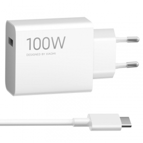 Telefonlader Xiaomi Charging Combo BHR095VEU 100 W USB-A med USB-C-kabel hvit