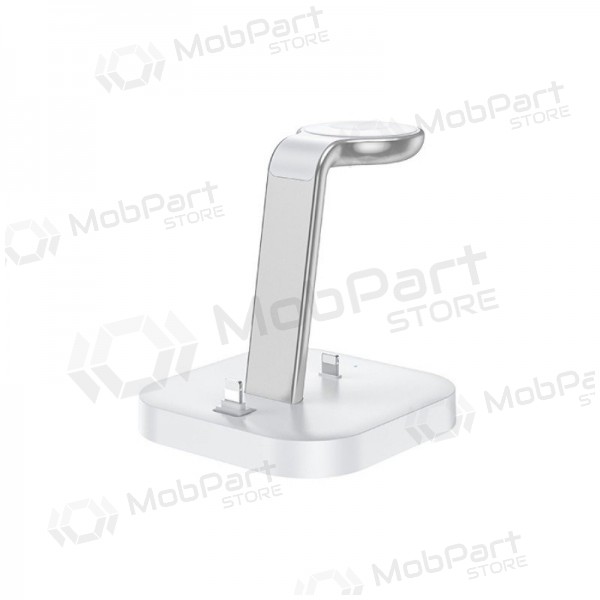 Lader trådløs Hoco CW43 Graceful 3-in-1 hvit