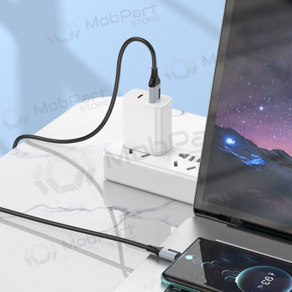USB-C-kabel Borofone BX101 USB-A til USB-C 1 m hvit