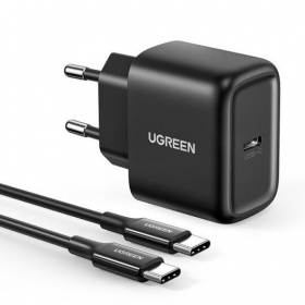Lader buitinis Ugreen CD250 USB-C 25W + USB-C cable 2.0m svart