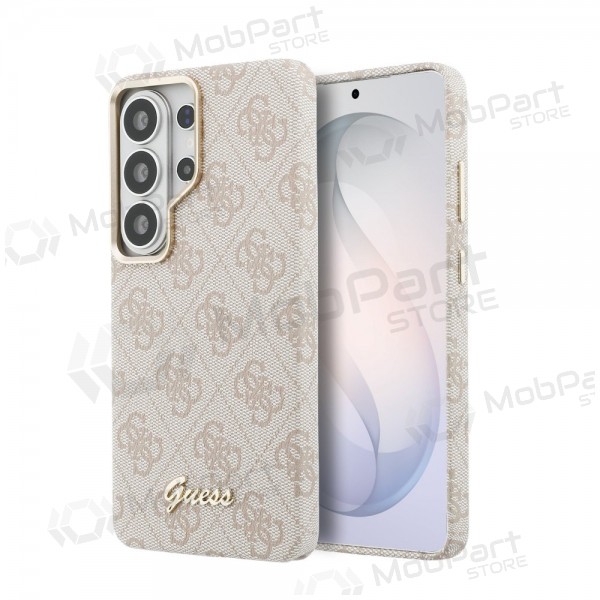 Samsung Galaxy S26 Ultra deksel - Guess PU 4G Script Metal Logo Magnetic (rosa)