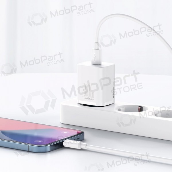 Lader buitinis Baseus Super Si 30W hvit CCSUP-J02