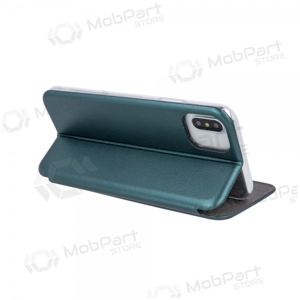 Apple iPhone 12 Pro Max deksel - Book Elegance (mørkegrønn)