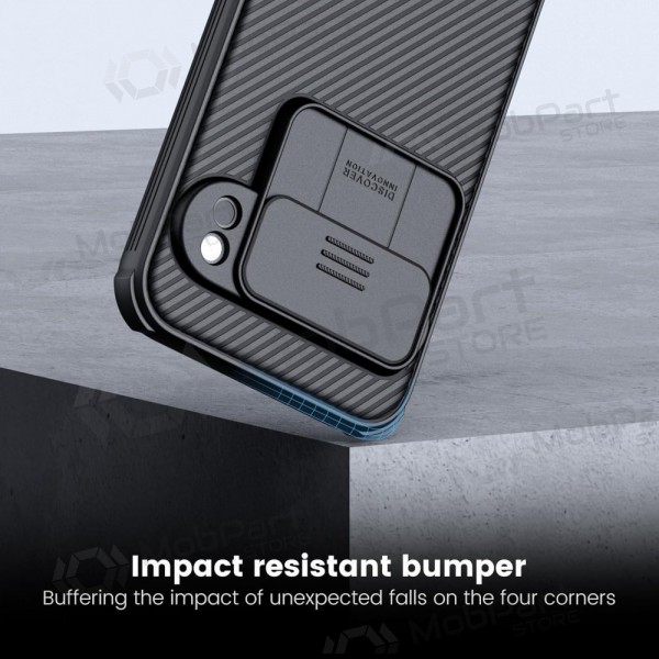 Google Pixel 7 deksel „Nillkin CamShield Pro“ (svart) Google Pixel 7 deksel „Nillkin CamShield Pro“ (svart)