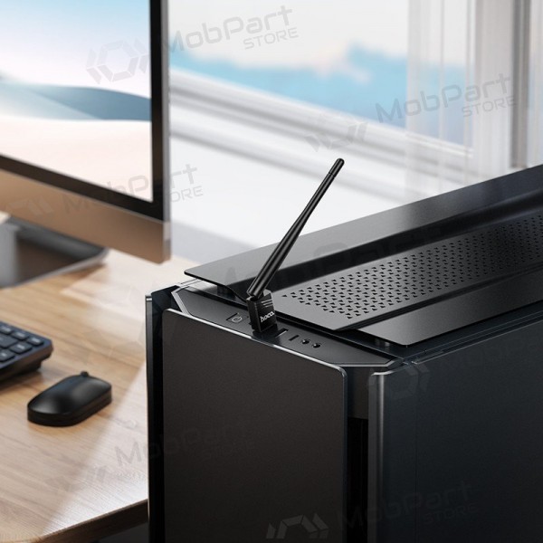 USB Wi-Fi-adapter Hoco HI37 USB Wi-Fi 4 svart