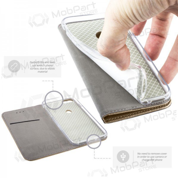LG G8 ThinQ deksel - Smart Magnet (gull)