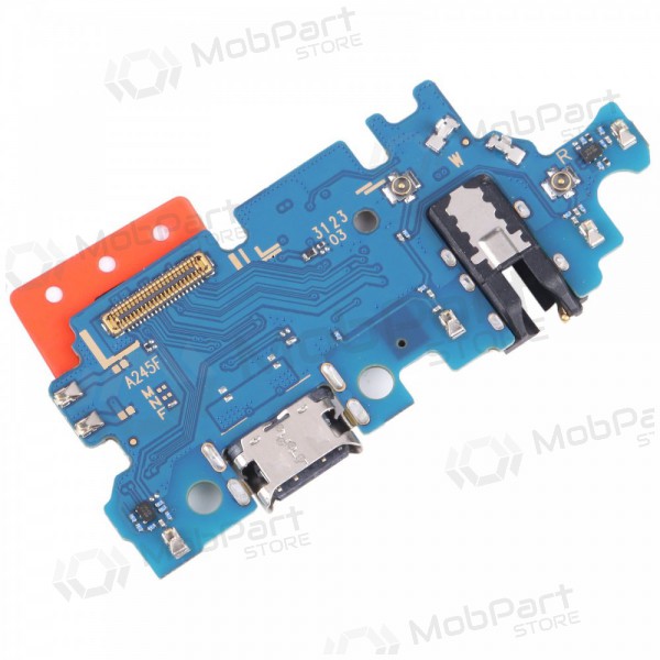 Samsung A245 Galaxy A24 4G ladekontakt og mikrofon med flex (service pack) (original) Samsung A245 Galaxy A24 4G ladekontakt og mikrofon med flex (service pack) (original)