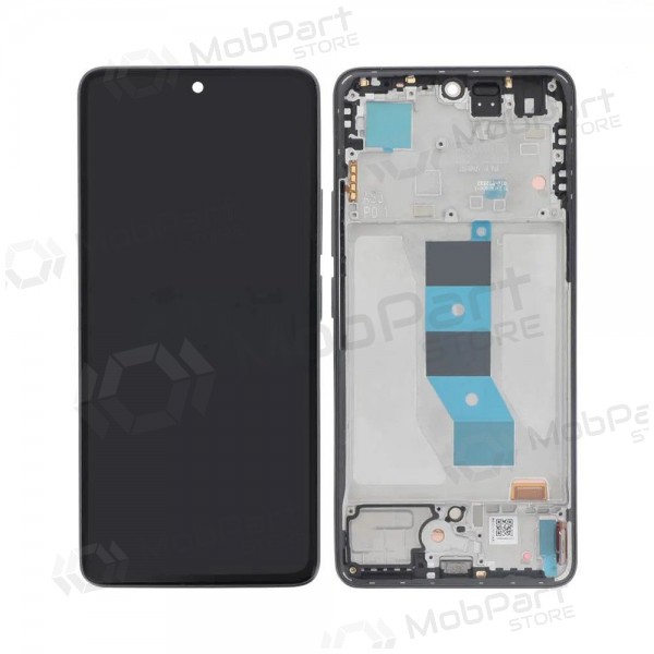Ekranas Xiaomi Redmi Note 14 5G su lietimui jautriu stikliuku og rėmeliu Midnight Black original (service pack)