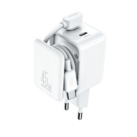 Lader Joyroom JR-TCL05 45W 2xUSB-C hvit