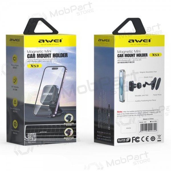 Mobilholder Awei X53 Magnetic (dashboard) svart