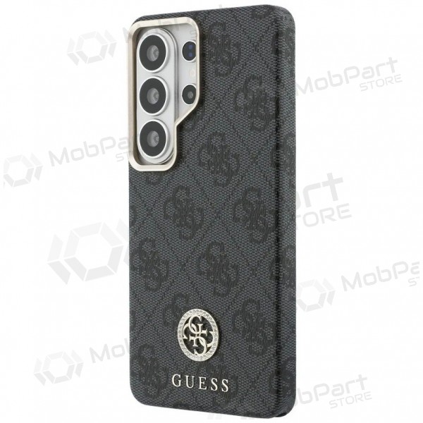 Samsung Galaxy S26 Ultra deksel - Guess PU Leather 4G Strass Logo Gold Frame Magnetic (svart)