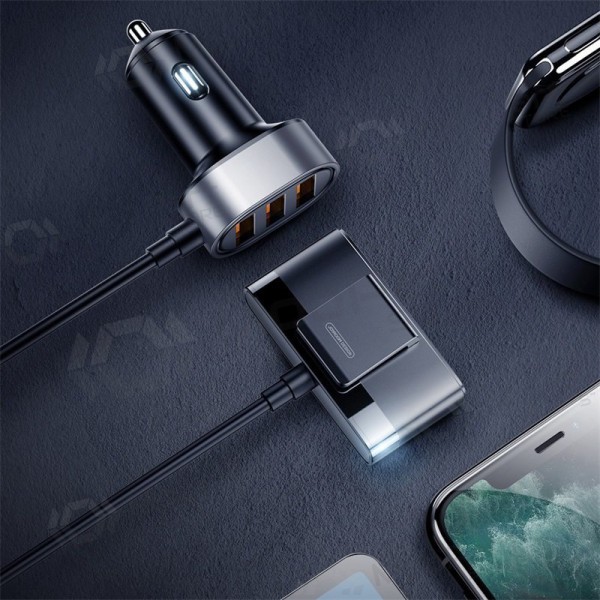 Lader automobilinis Joyroom JR-CL03 5xUSB 6.2A (svart)