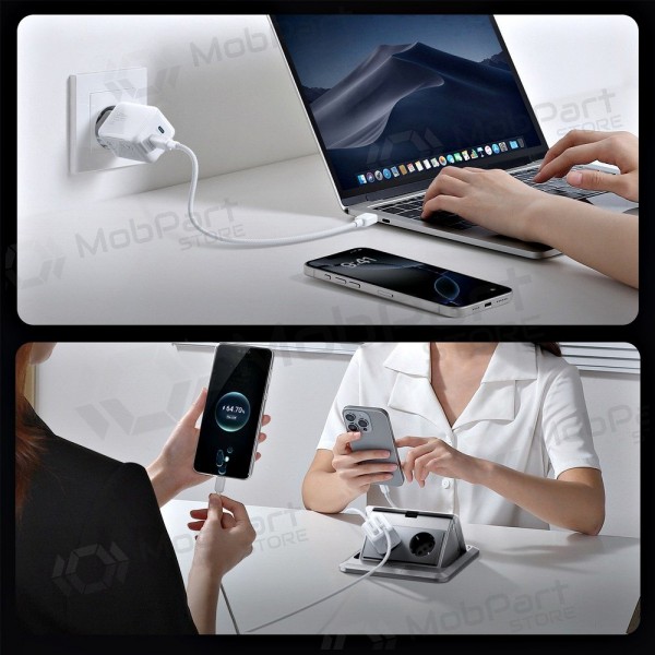 Lader Joyroom JR-TCL05 45W 2xUSB-C hvit