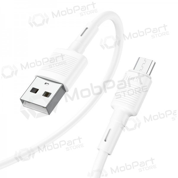 Micro USB-kabel Hoco X83 USB-A til Micro USB 1 m hvit