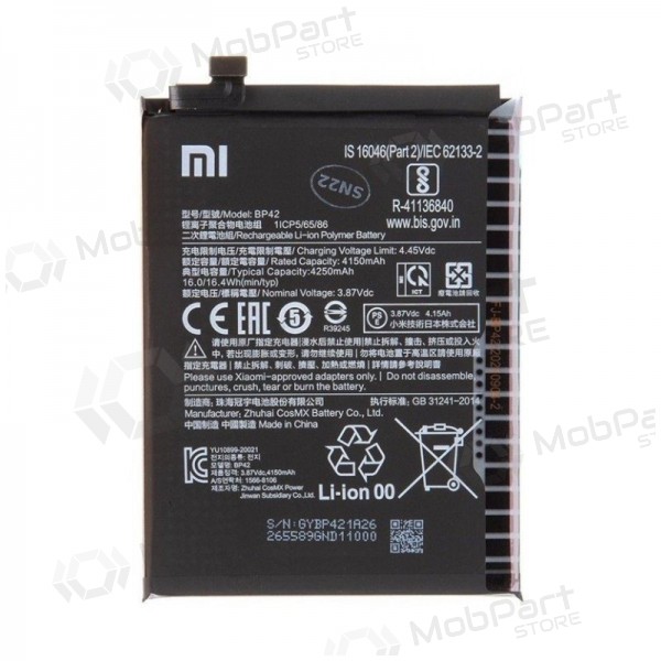 Xiaomi Mi 11 Lite 4G / Mi 11 Lite 5G / 11 Lite 5G NE batteri, akumuliatorius (original) Xiaomi Mi 11 Lite 4G / Mi 11 Lite 5G / 11 Lite 5G NE batteri, akumuliatorius (original)