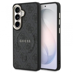 Samsung Galaxy S26 deksel - Guess PU Leather 4G Gold Frame Magnetic (brun)