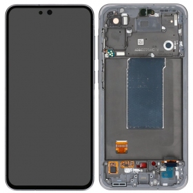 Samsung Galaxy A56 skjerm (svart) (med ramme) (OLED)