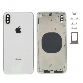 Apple iPhone XS Max bakside sølvgrå (hvit) full
