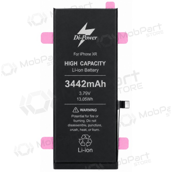 Apple iPhone XR batteri, akkumulator Di-Power 3442 mAh (økt kapasitet)