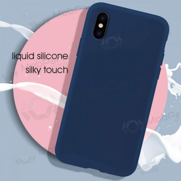 Apple iPhone 13 Pro deksel - Liquid Silicone 1.5mm (mørkeblå)