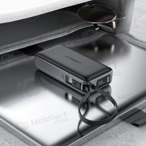 Powerbank Power Bank Acefast M7-10000 PD30W With Cable 10000mAh svart