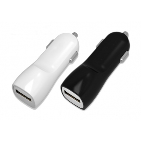 Lader automobilinis Tellos USB (dual) (1A+2A) (hvit)