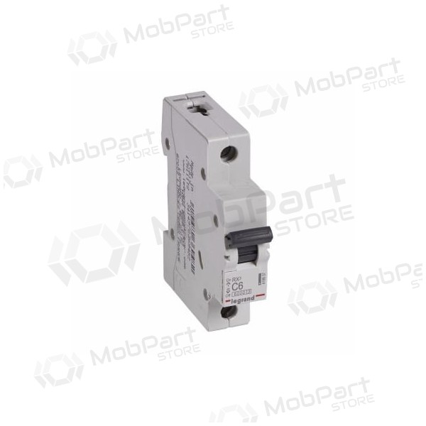 Automatsikring - MCB RX3 Legrand 419199 (6A, 1P, 230V, 6kA)