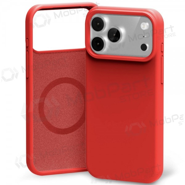 Apple iPhone 17 Pro Max, 18 Pro Max deksel Mercury "Pure Magsafe Silicon Case" (rød)