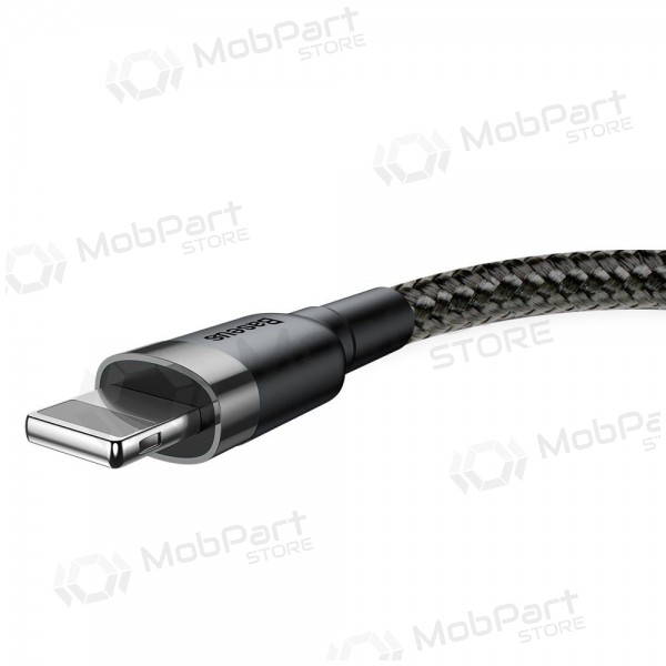 USB kabel Baseus Cafule USB-A to Lightning 2.4A 1.0m grå-svart CALKLF-BG1