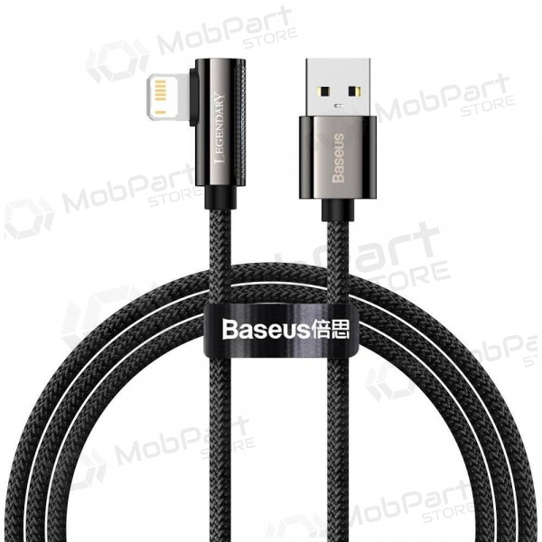 USB kabel Baseus Legend Lightning 2.4A 1.0m (svart) CALCS-01
