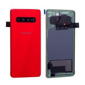 Samsung G973 Galaxy S10 bakside rød (Cardinal Red) (brukt grade C, original)