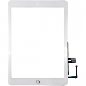Apple iPad 2018 9,7 (6th) berøringssensitivt glass su Home mygtuku og laikikliais (hvit)
