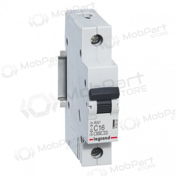Automatsikring - MCB RX3 Legrand 419202 (16A, 1P, 230V, 6kA)