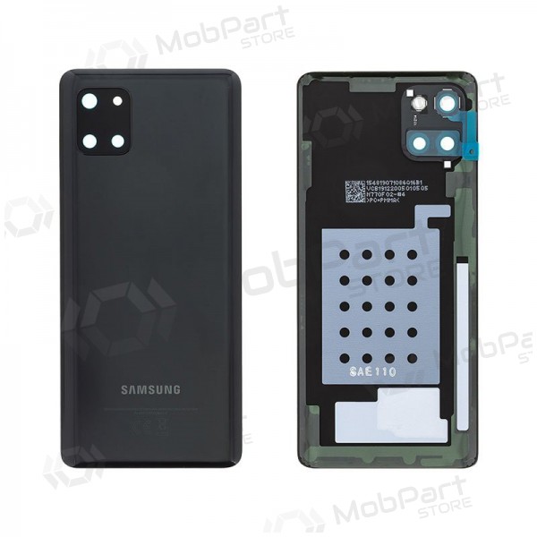 Samsung N770 Galaxy Note 10 Lite bakside svart (Aura Black) (brukt grade C, original)
