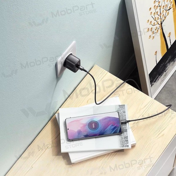 Lader buitinis Ugreen CD250 USB-C 25W + USB-C cable 2.0m svart