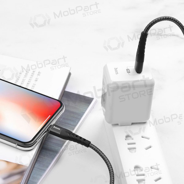 USB kabel Hoco U64 PD Type-C - Lightning (svart)
