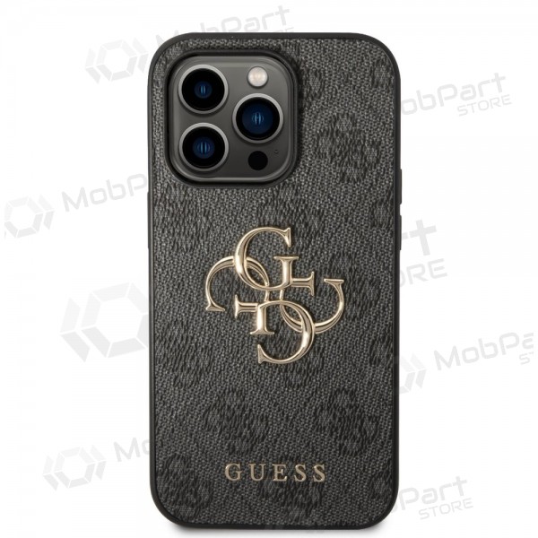 Apple iPhone 14 Pro deksel - Guess PU 4G Metal Logo (grå)