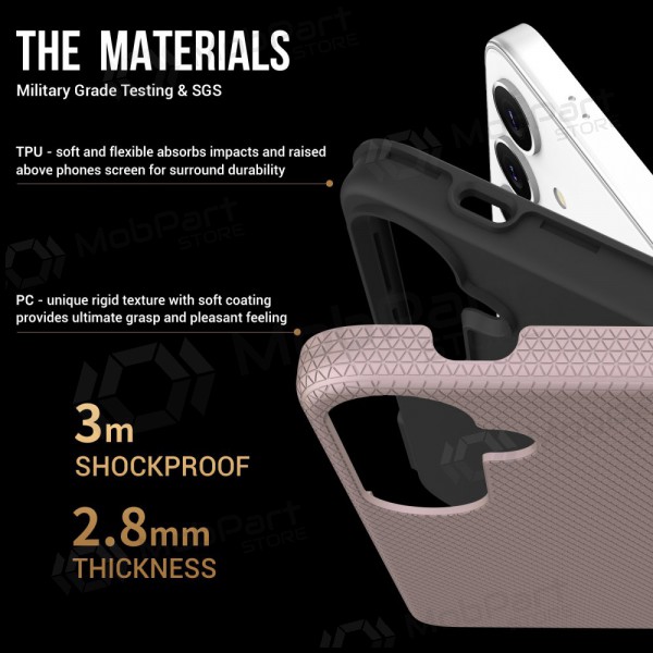 Deksel / etui Perfectionists Triangle Case Samsung A266 A26 5G rožinio aukso Deksel / etui Perfectionists Triangle Case Samsung A266 A26 5G rožinio aukso