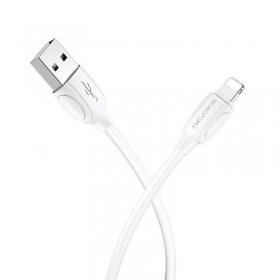 Lightning-kabel Borofone BX19 USB-A til Lightning 1 m hvit