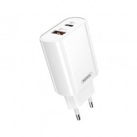 Telefonlader Remax RP-U37 20 W USB-C + USB-A hvit