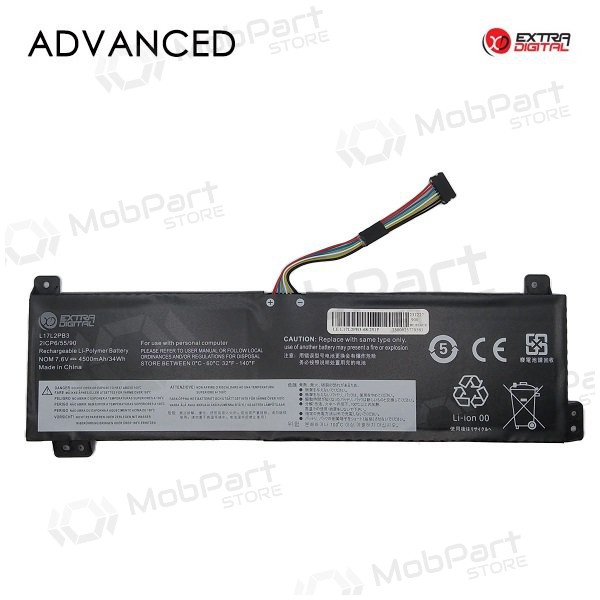 Lenovo L17L2PB3, 4500mAh bærbar batteri, Advanced Lenovo L17L2PB3, 4500mAh bærbar batteri, Advanced