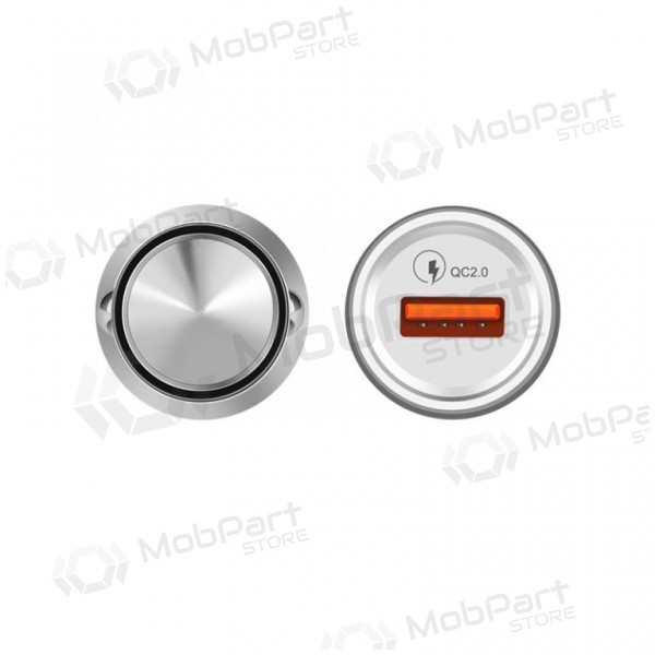 Lader for biler HOCO Z4 QuickCharge (5V 2.1A) (sølvgrå)