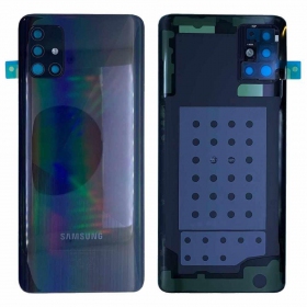 Samsung A515 Galaxy A51 2020 bakside svart (Prism Crush Black) (brukt grade C, original)