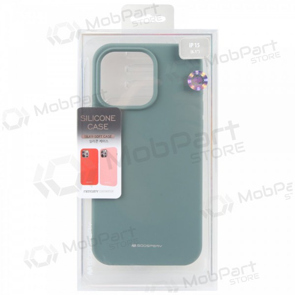 Deksel / etui Mercury Silicone Case Apple iPhone 16e mørkegrønn Deksel / etui Mercury Silicone Case Apple iPhone 16e mørkegrønn
