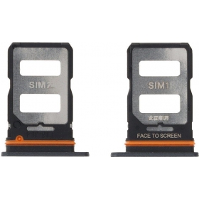 Xiaomi 12T / 12T Pro SIM kortholder (svart)
