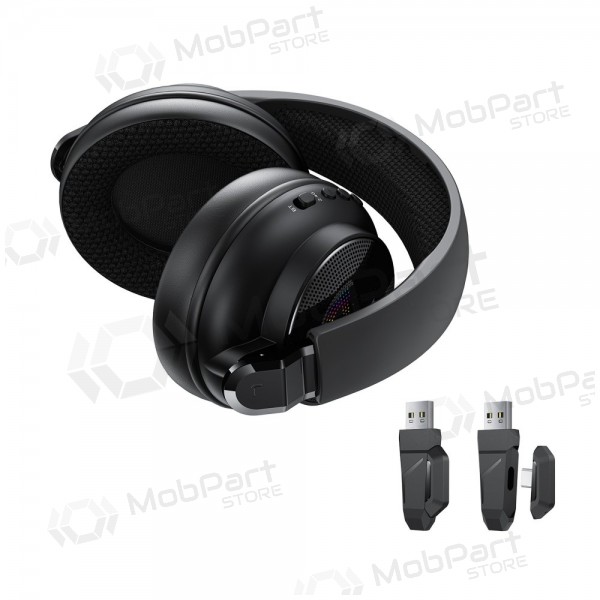 Trådløse hodetelefoner Acefast H15 Gaming over-ear med mikrofon USB-C svart