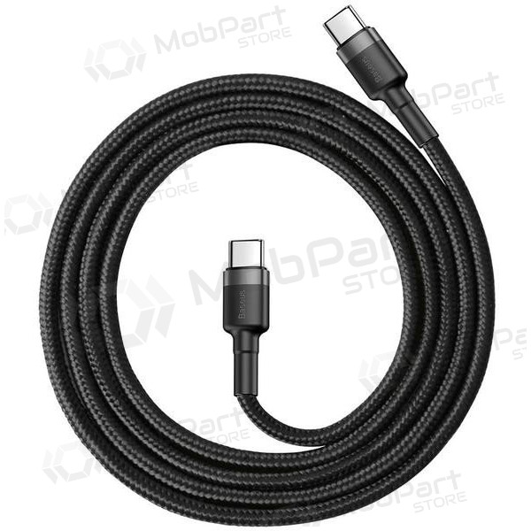 Kabel Baseus Cafule PD Type-C - Type-C 3.0A 60W (grå-svart) 1.0m CATKLF-GG1