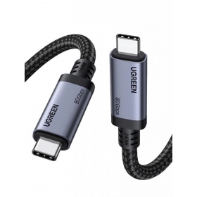 USB-C-kabel Ugreen L706 USB-C til USB-C 1 m 240 W svart