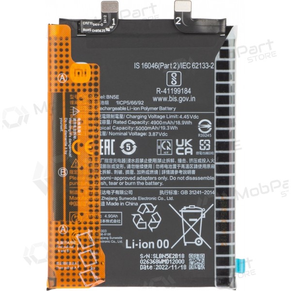 Xiaomi Redmi Note 12 Pro+ batteri, akkumulator (BP4J) (original)