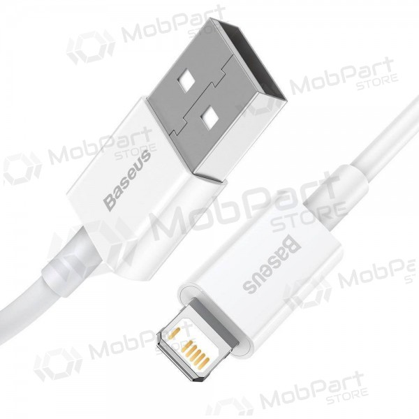 USB kabel Baseus Superior Lightning 2.4A 0.25m (hvit) CALYS-02